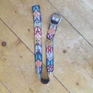 Pistil Embroidered Belt Small